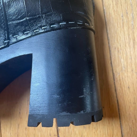 Swedish Hasbeens black croc clog boots EUC - Picture 7 of 7